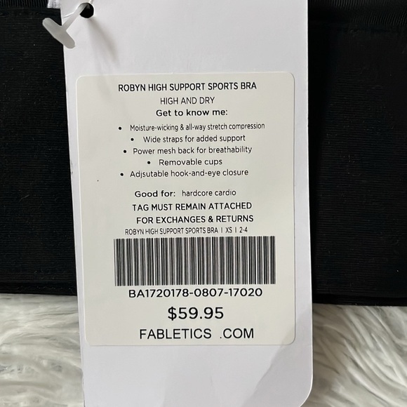 New FABLETICS Robyn High Support Sports Bra in gray/black size XS - Picture 8 of 11